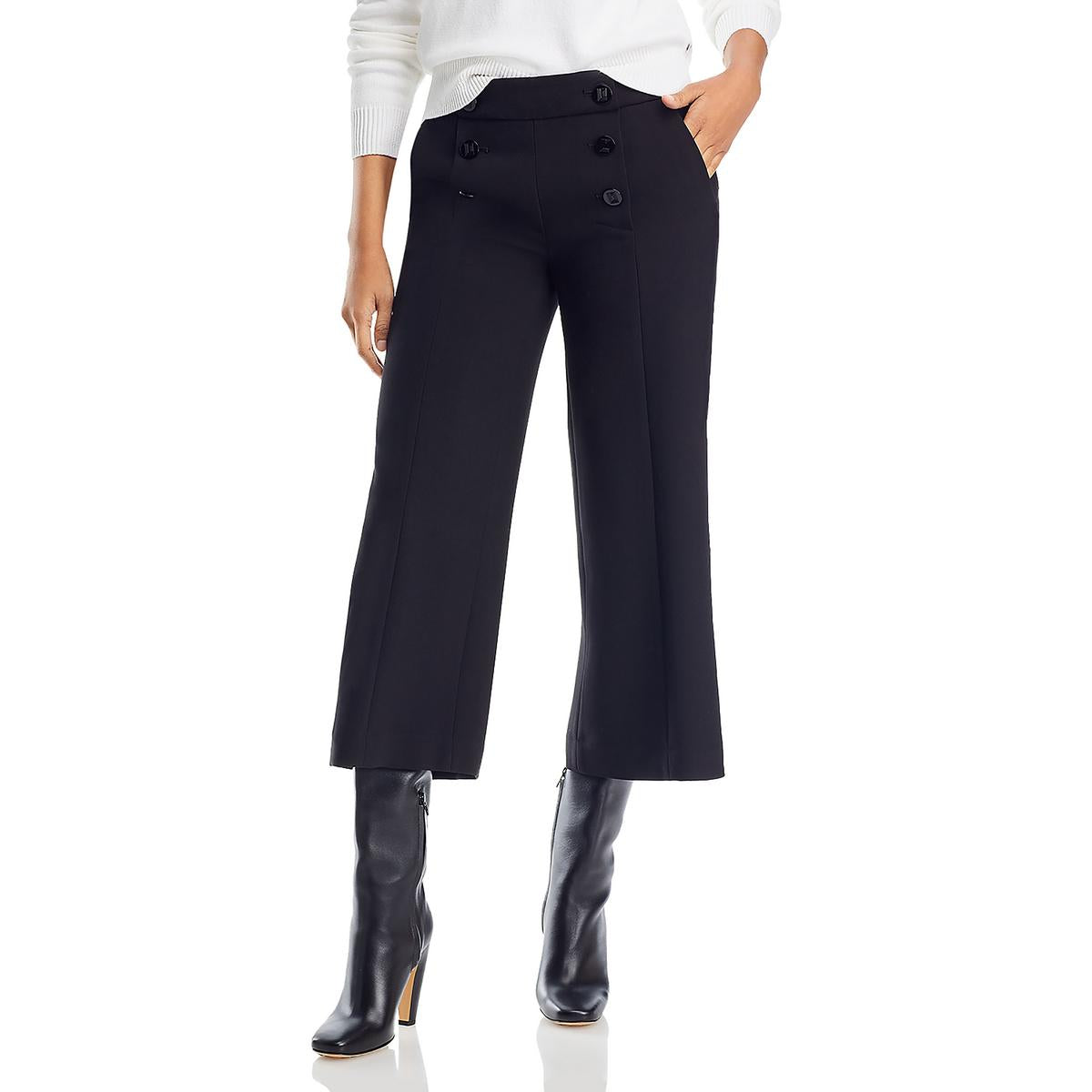 Cropped Front Pockets Cropped Pants