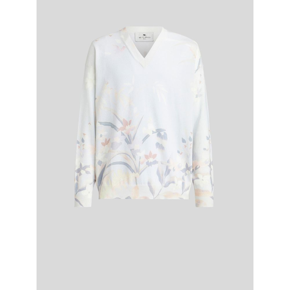 Jumper With Leafy Floral Print