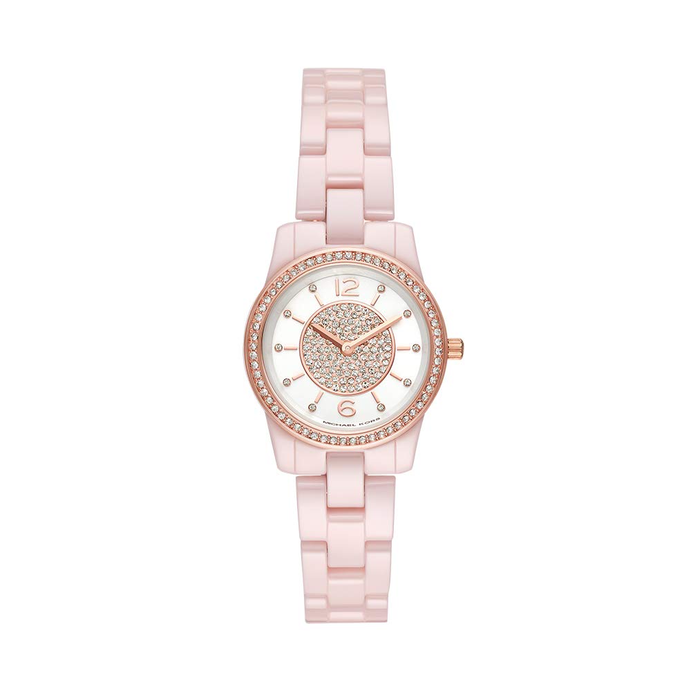 Michael Kors Runway MK6622 Women's Pink-Tone Quartz 28mm Watch 7666078744636