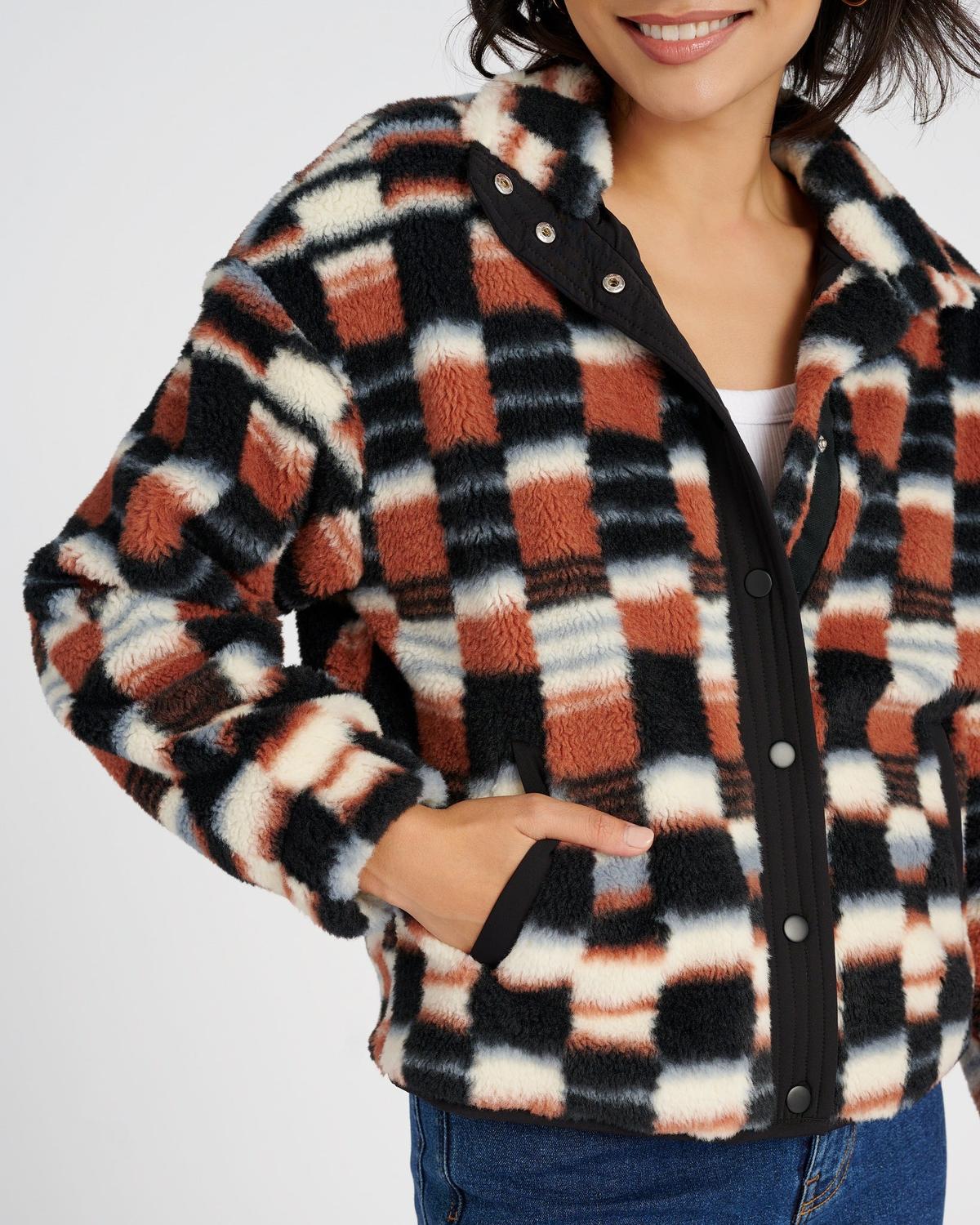 Bundle Up Jacket In Multicolor