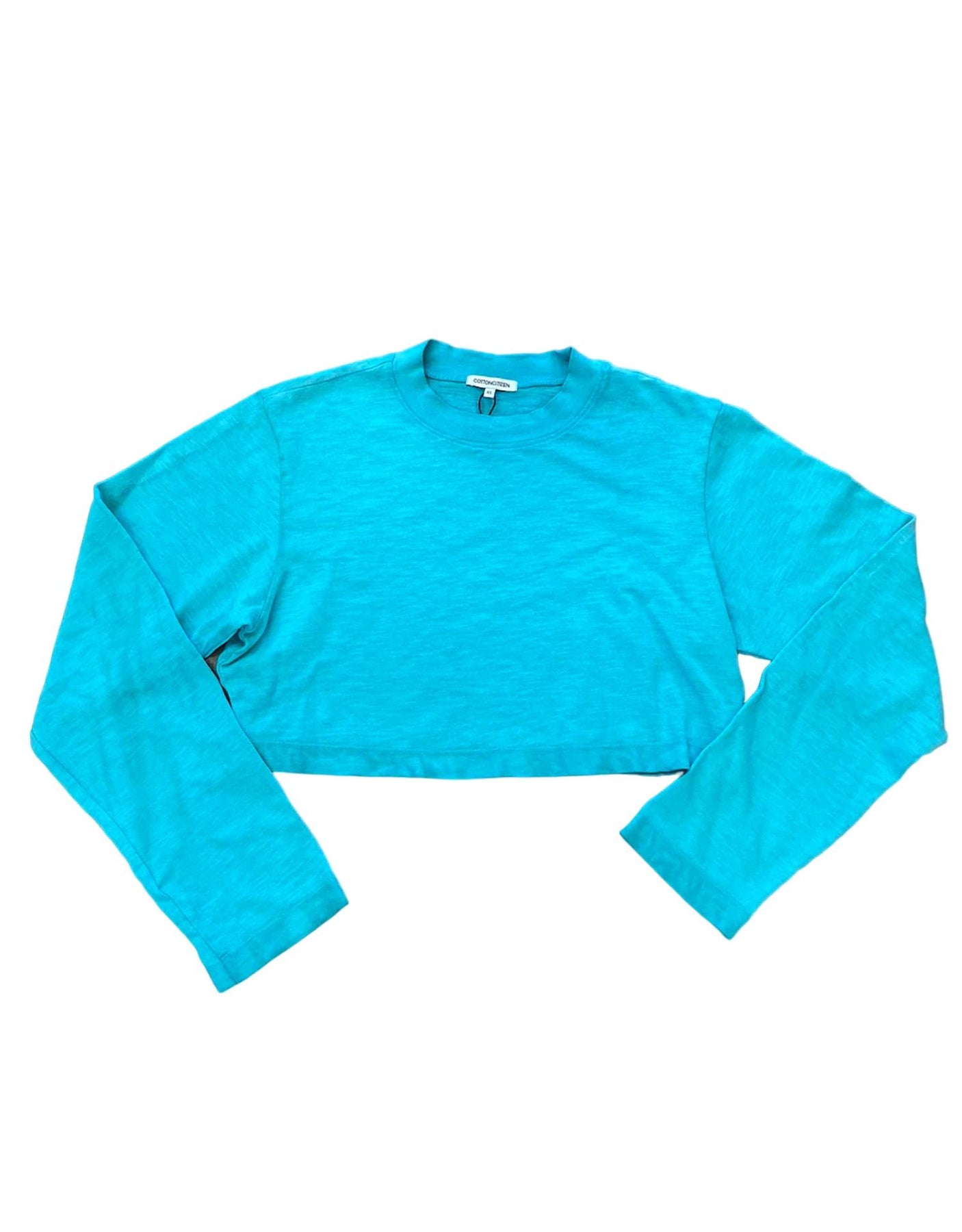 Women's Tokyo Crop Shirt In Turquoise Mix