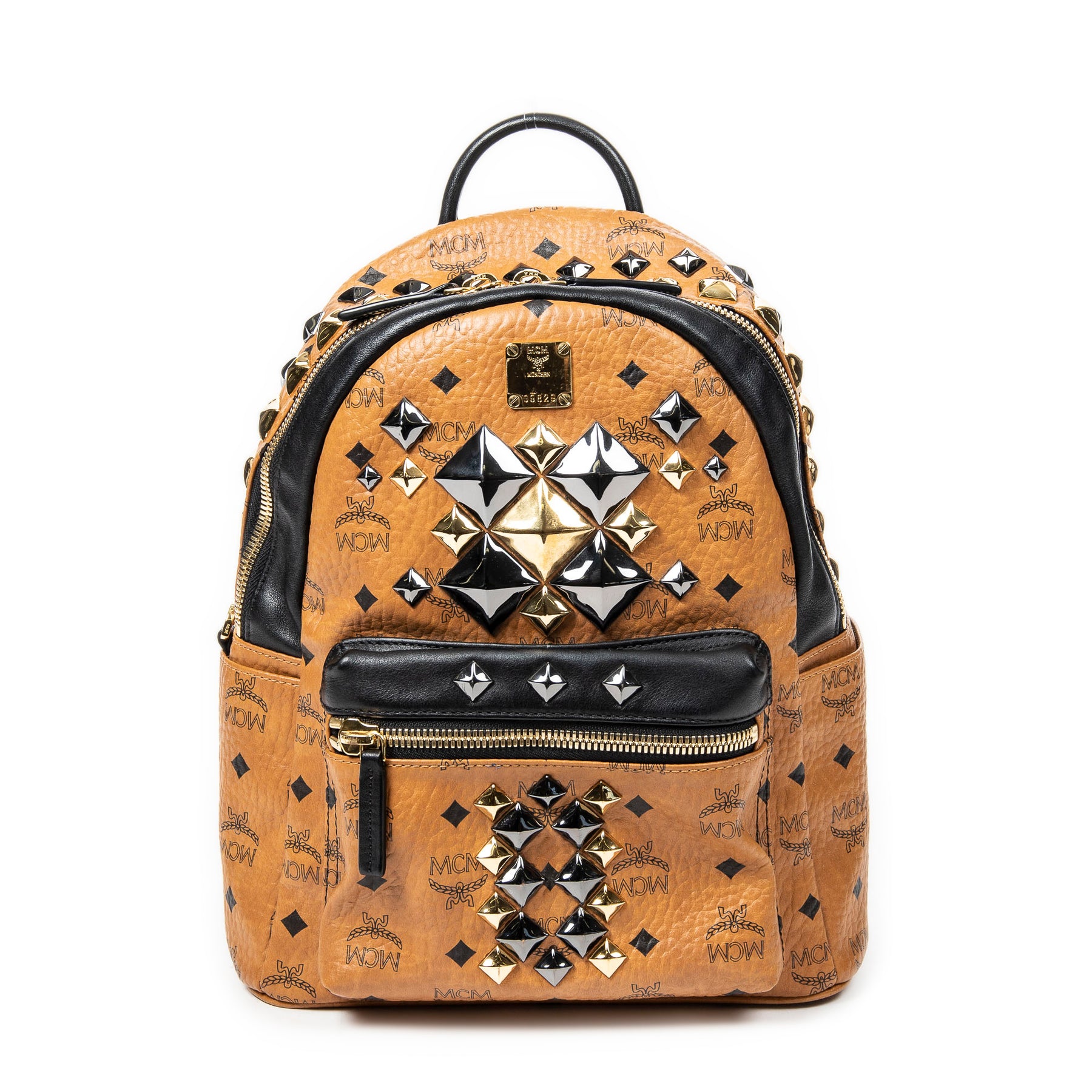 Small Stark Front Studded Backpack