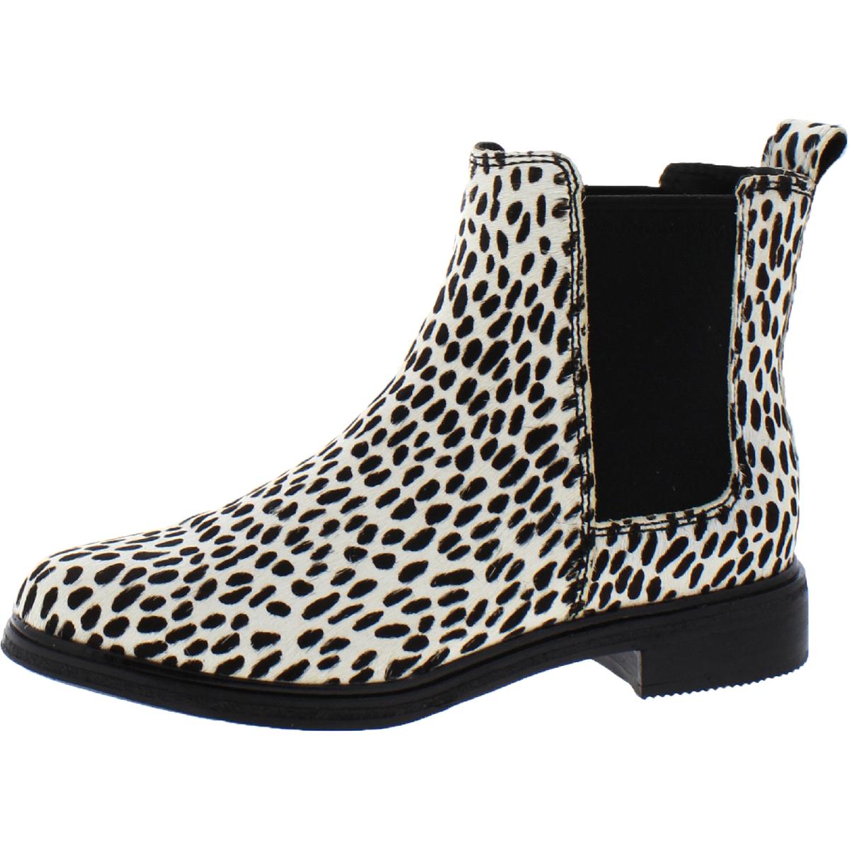 Clarkdale Arlo Calf Hair Printed Chelsea Ankle Boots