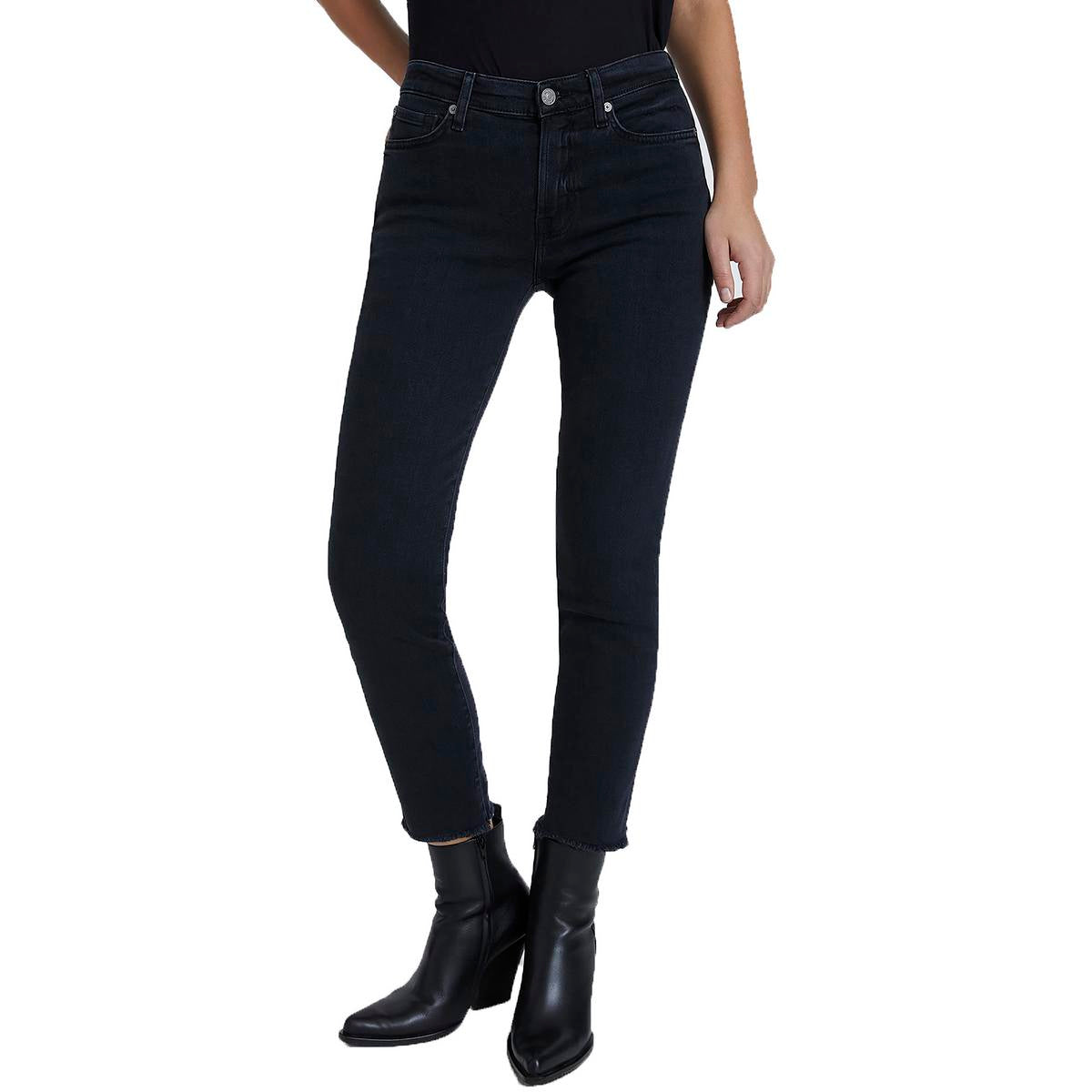 Roxanne Raw Hem Denim Cigarette Jeans