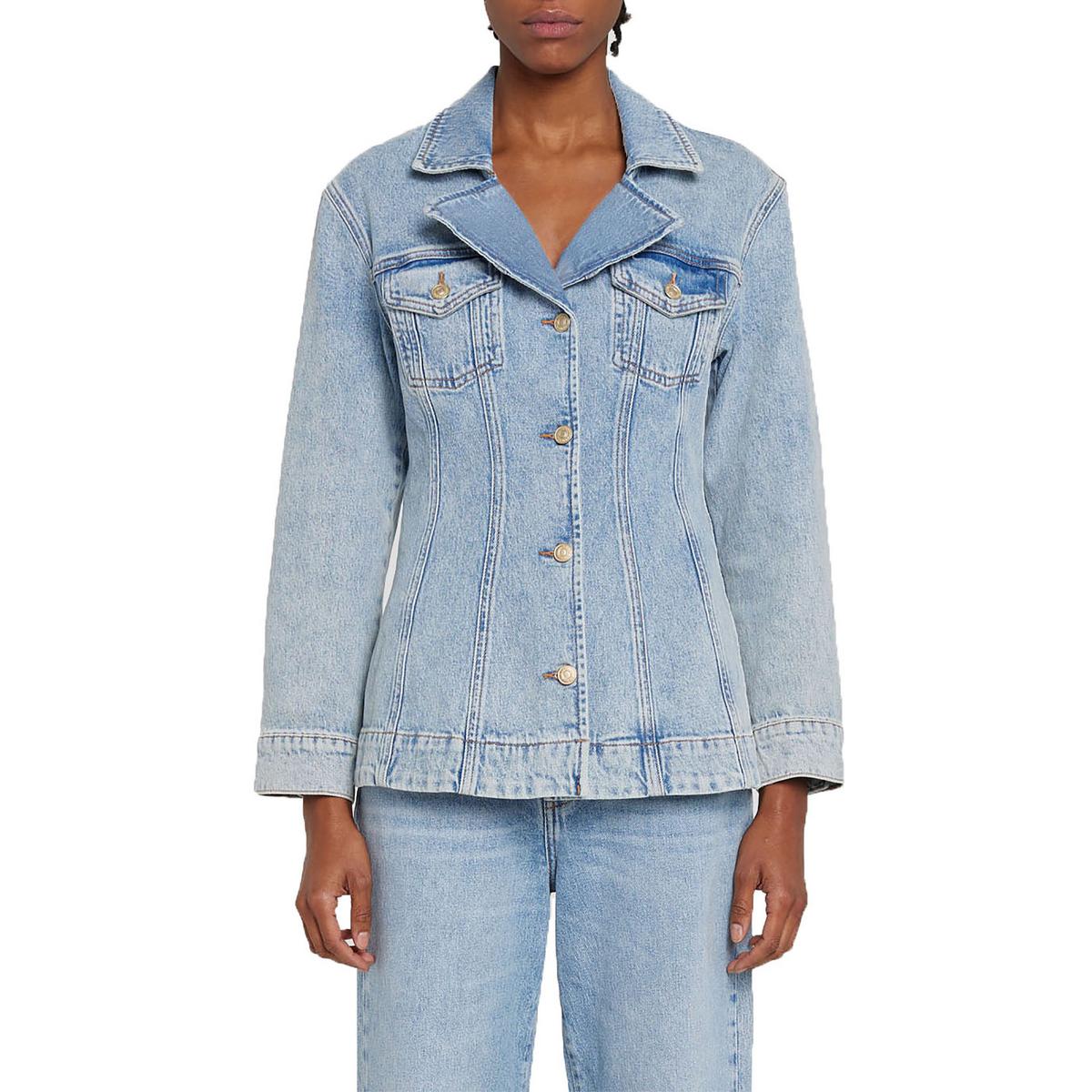 Collar Denim Trucker Jacket