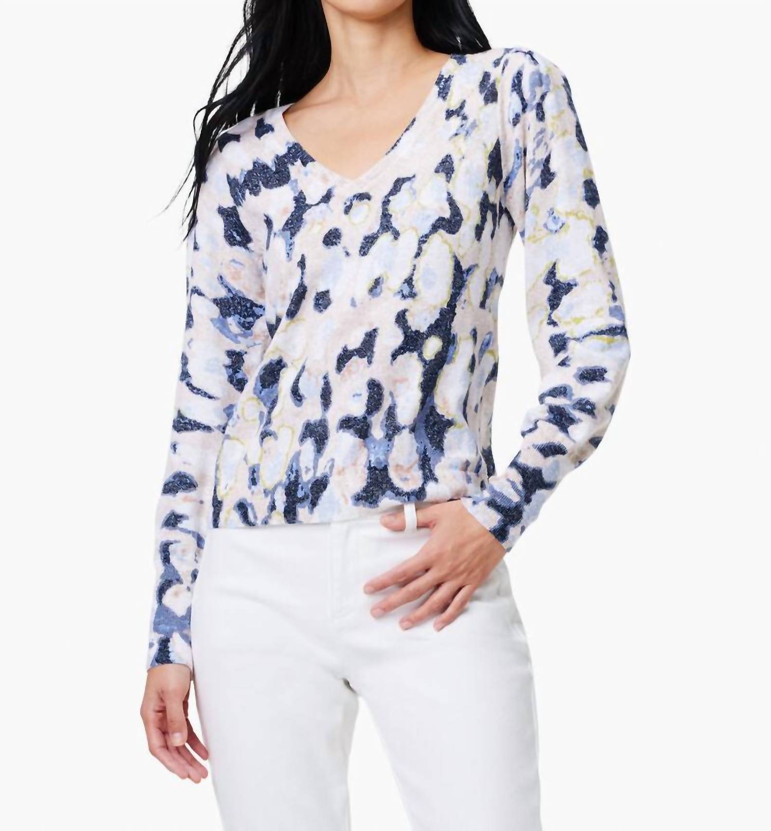 Rolling Clouds Sweater In Blue Multi 7701998272572