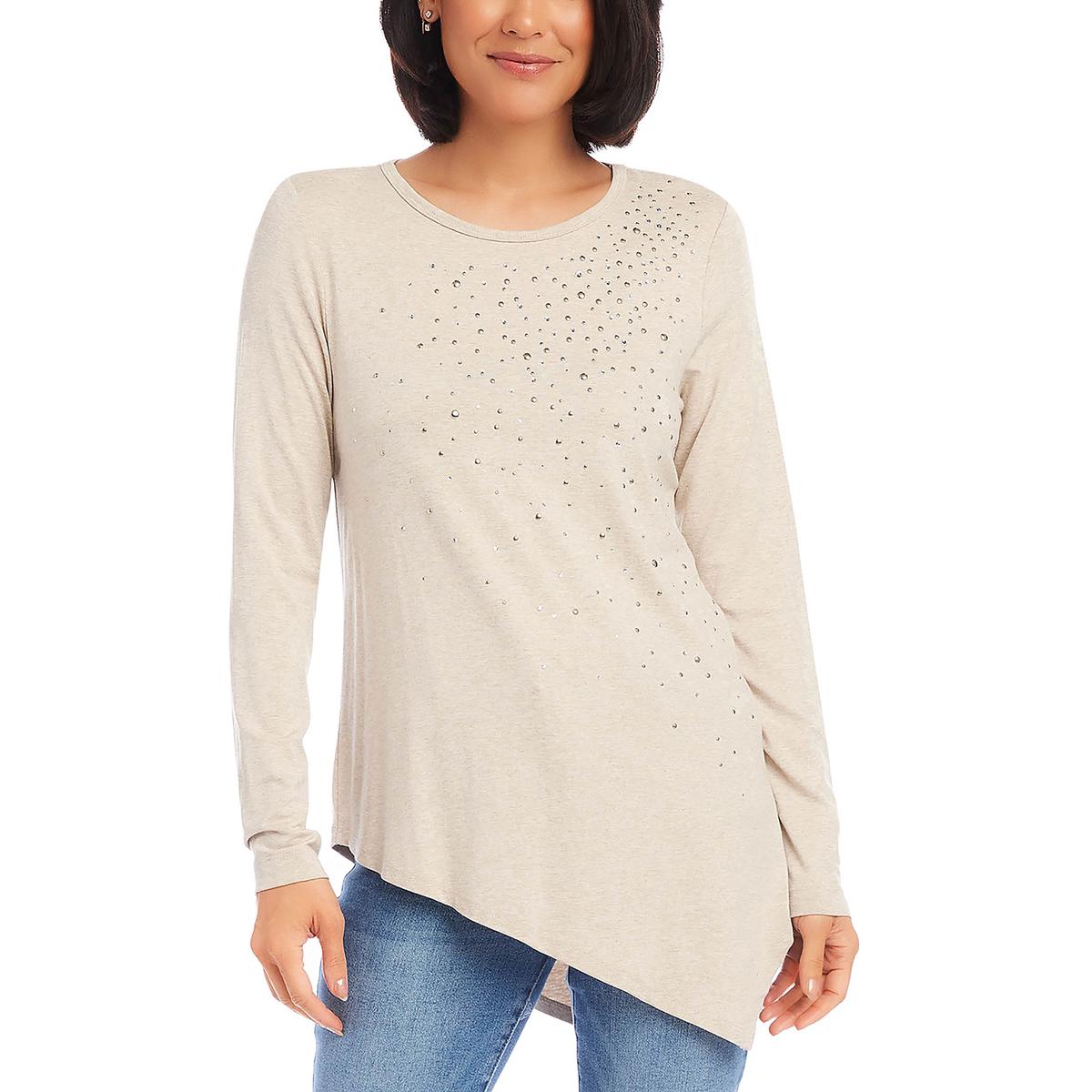 Embellished Long Sleeve Pullover Top