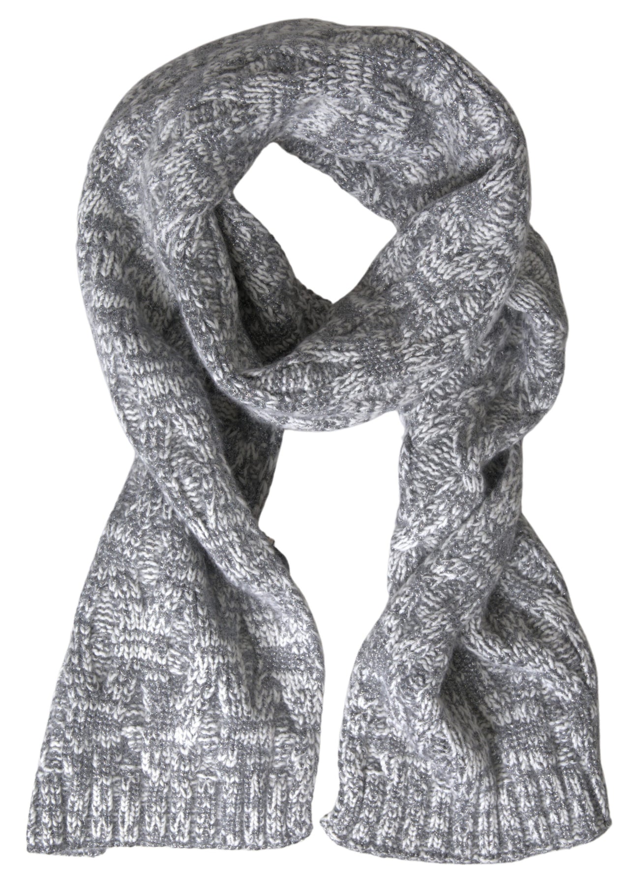 Dolce & Gabbana Cashmere Knit Wrap Shawl Foulard Women's Scarf
