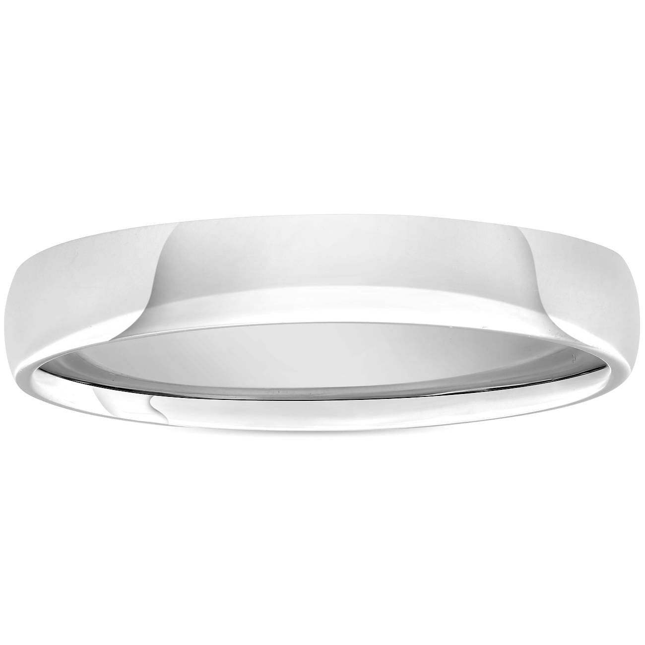 3mm Plain High Polished Wedding Band 950 Platinum Size Selectable 7802609401916