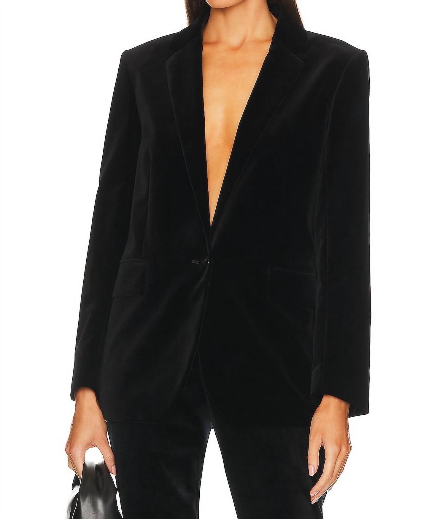 Casual Blazer In Black