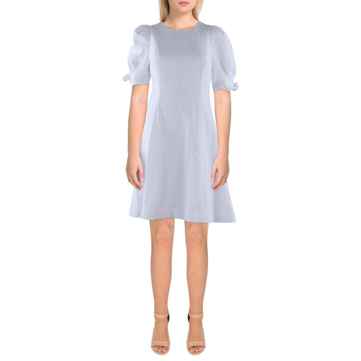 Shoulder Pads Fit & Flare Dress