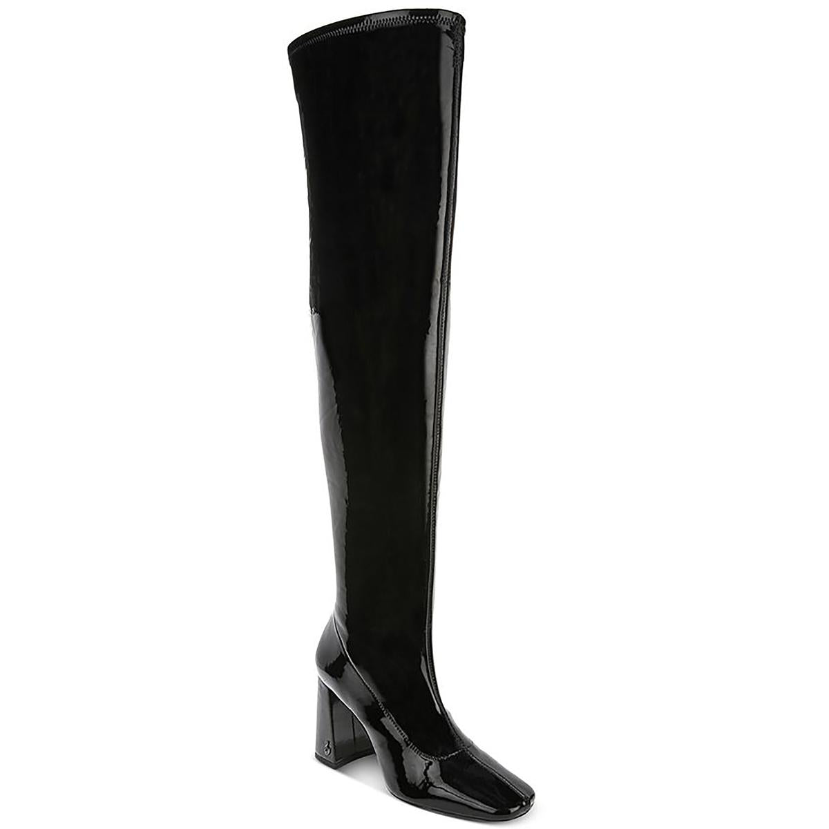Cosette Zipper Square Toe Over-The-Knee Boots