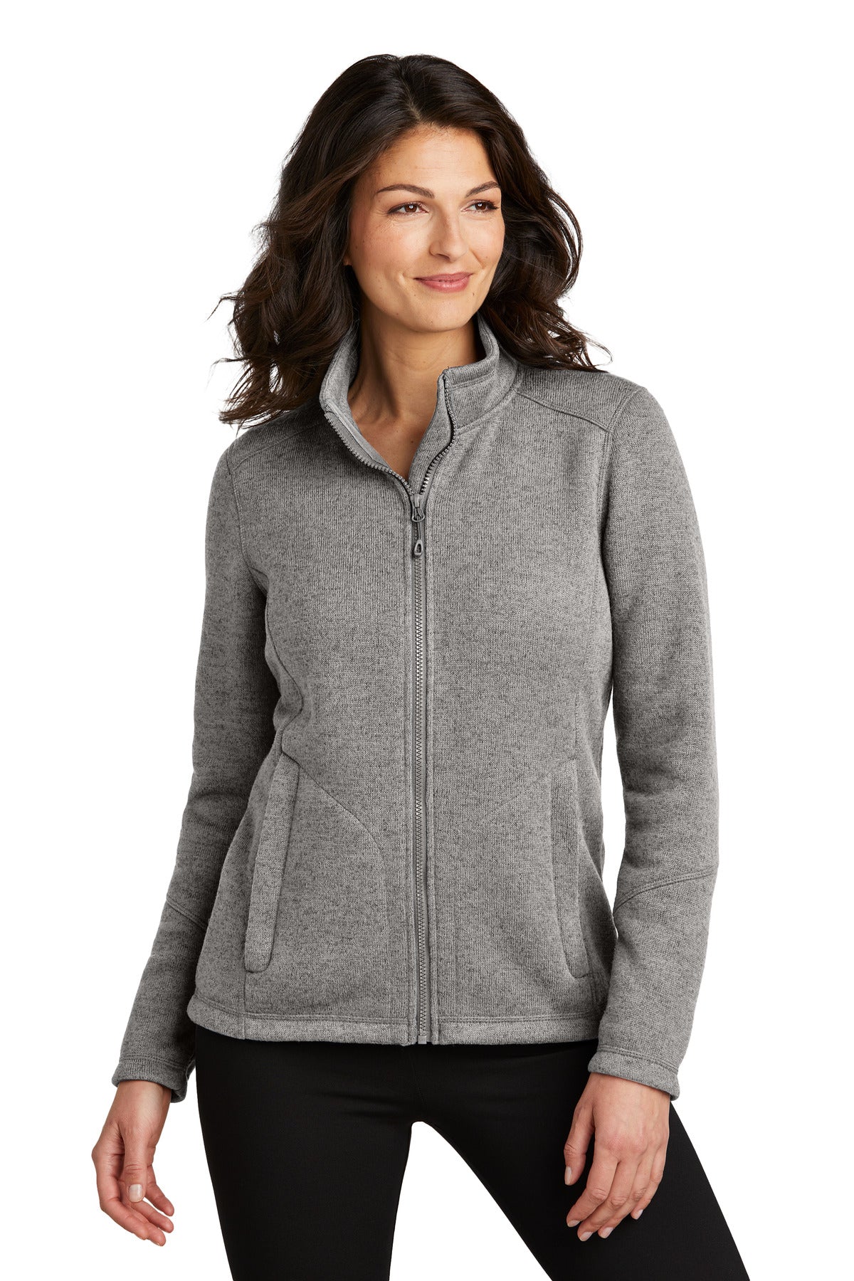 Port Authority® Ladies Arc Sweater Fleece Jacket