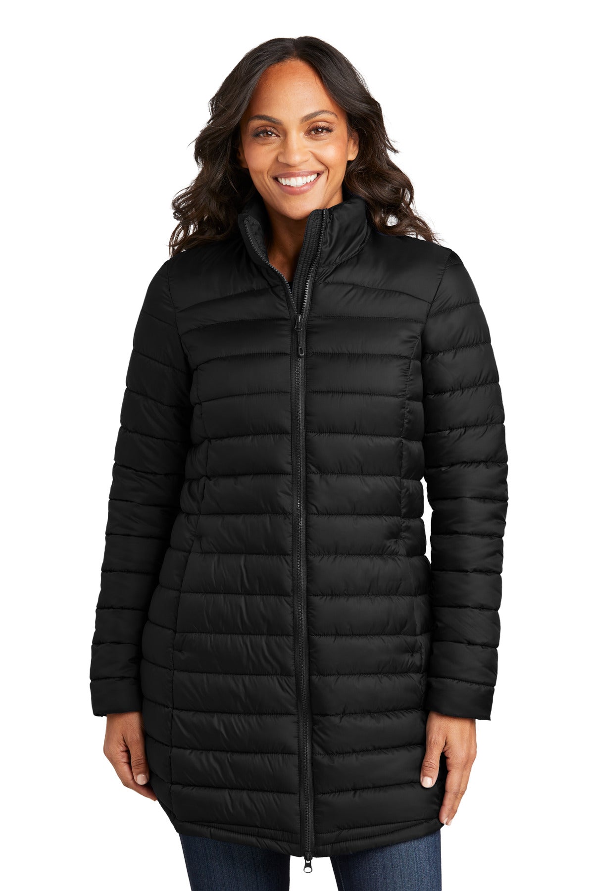 Port Authority® Ladies Horizon Puffy Long Jacket