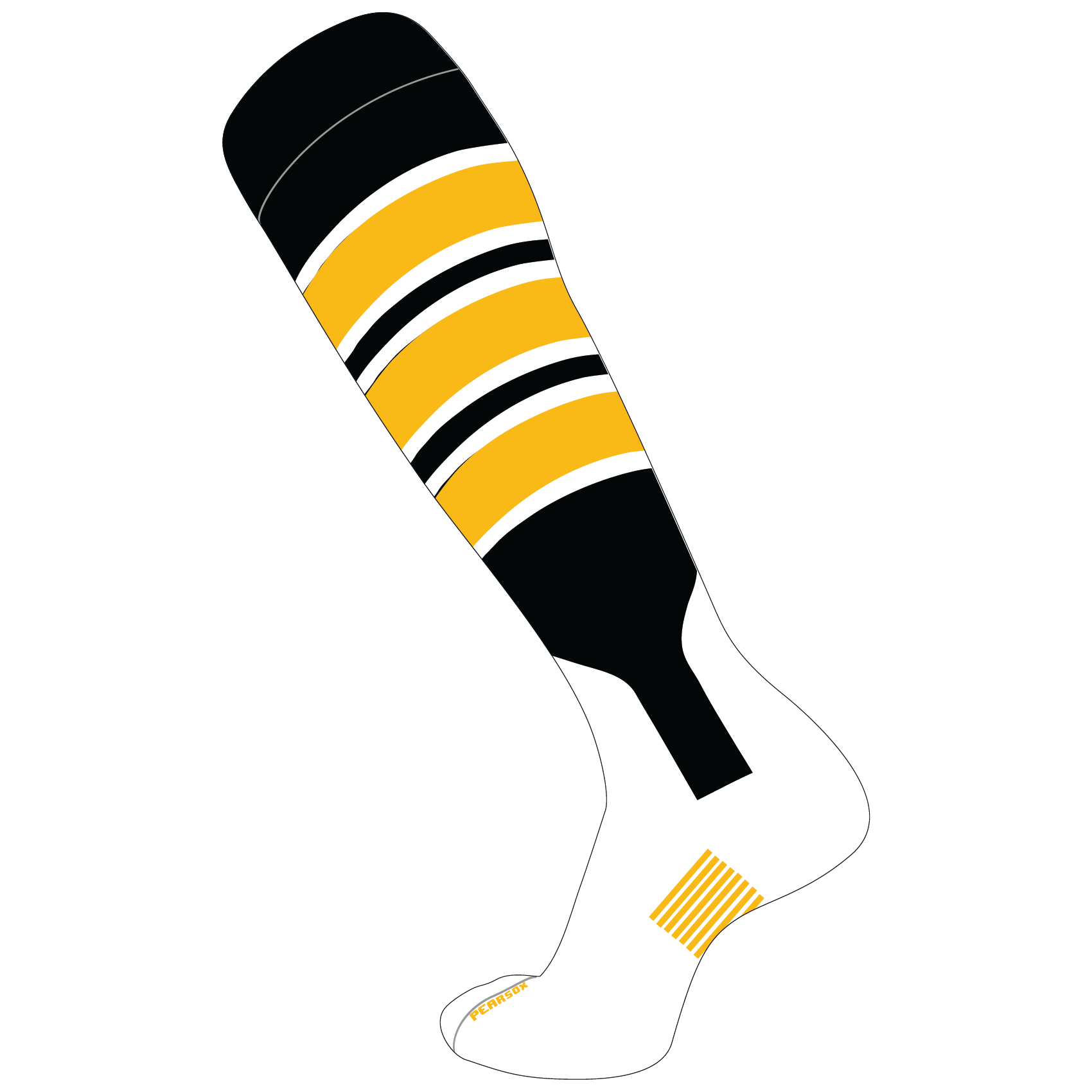 Pear Sox Double Play Knee-High Performance Baseball / Softball Socks