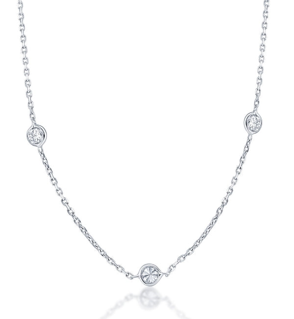 1 1/5Ct Diamonds By The Yard Necklace Lab Grown in 14k White or Yellow Gold 7802585808956