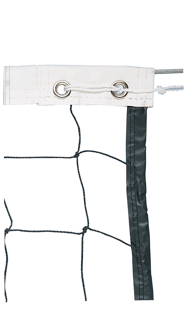 Trigon Sports Vinyl Volleyball Net with Steel Cable Top & Nylon Roped Bottom