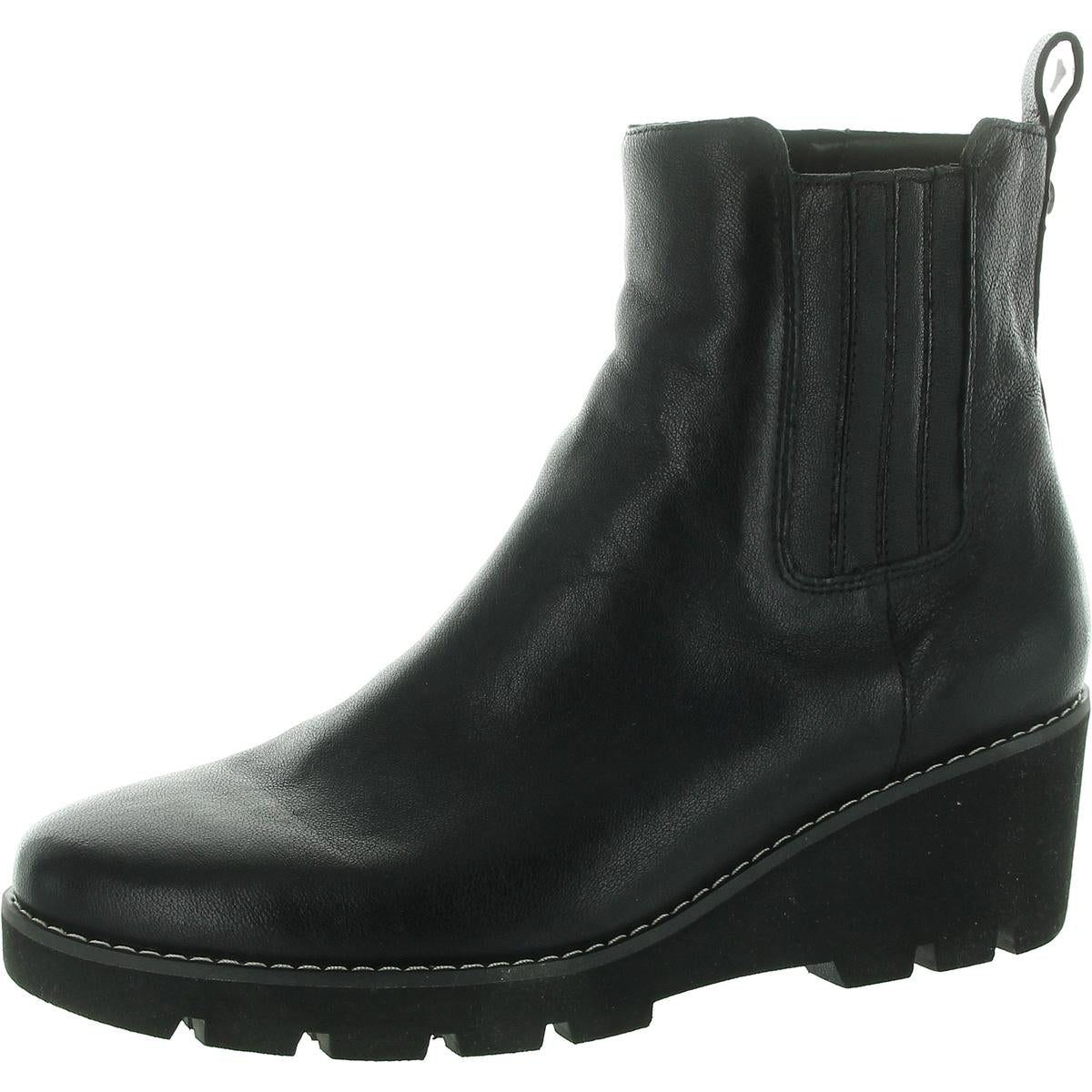 Aria Leather Zipper Ankle Boots