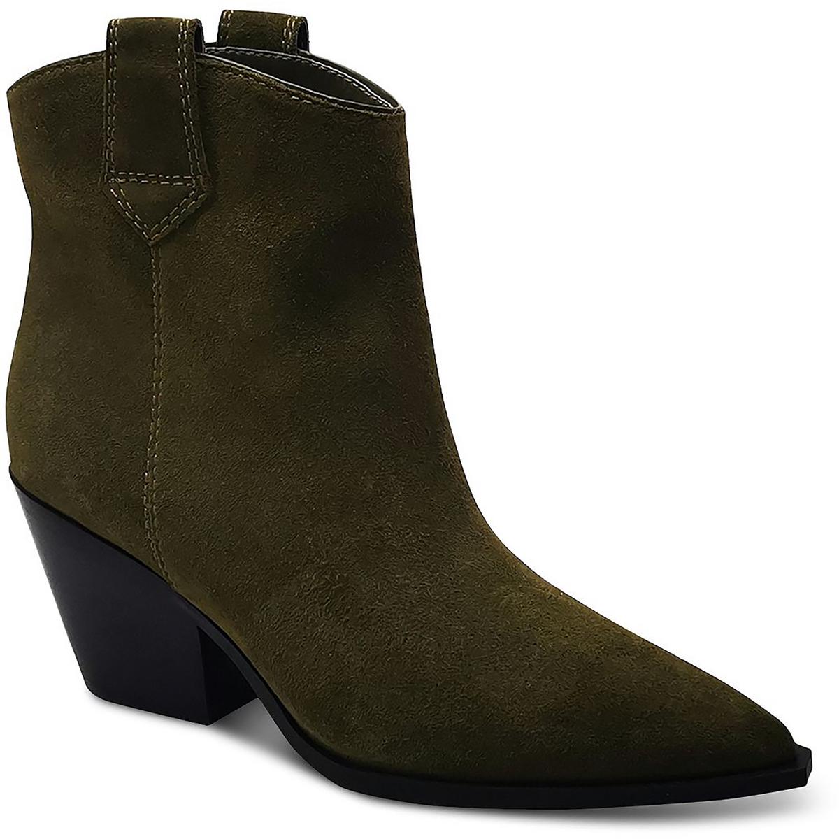 Kara Suede Pointed Toe Ankle Boots