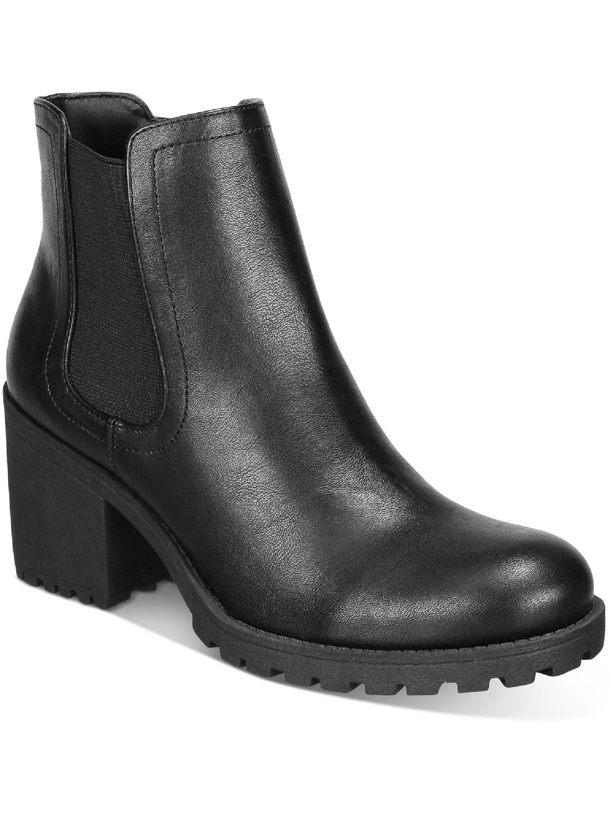Morghan Womens Casual Leather Ankle Boots