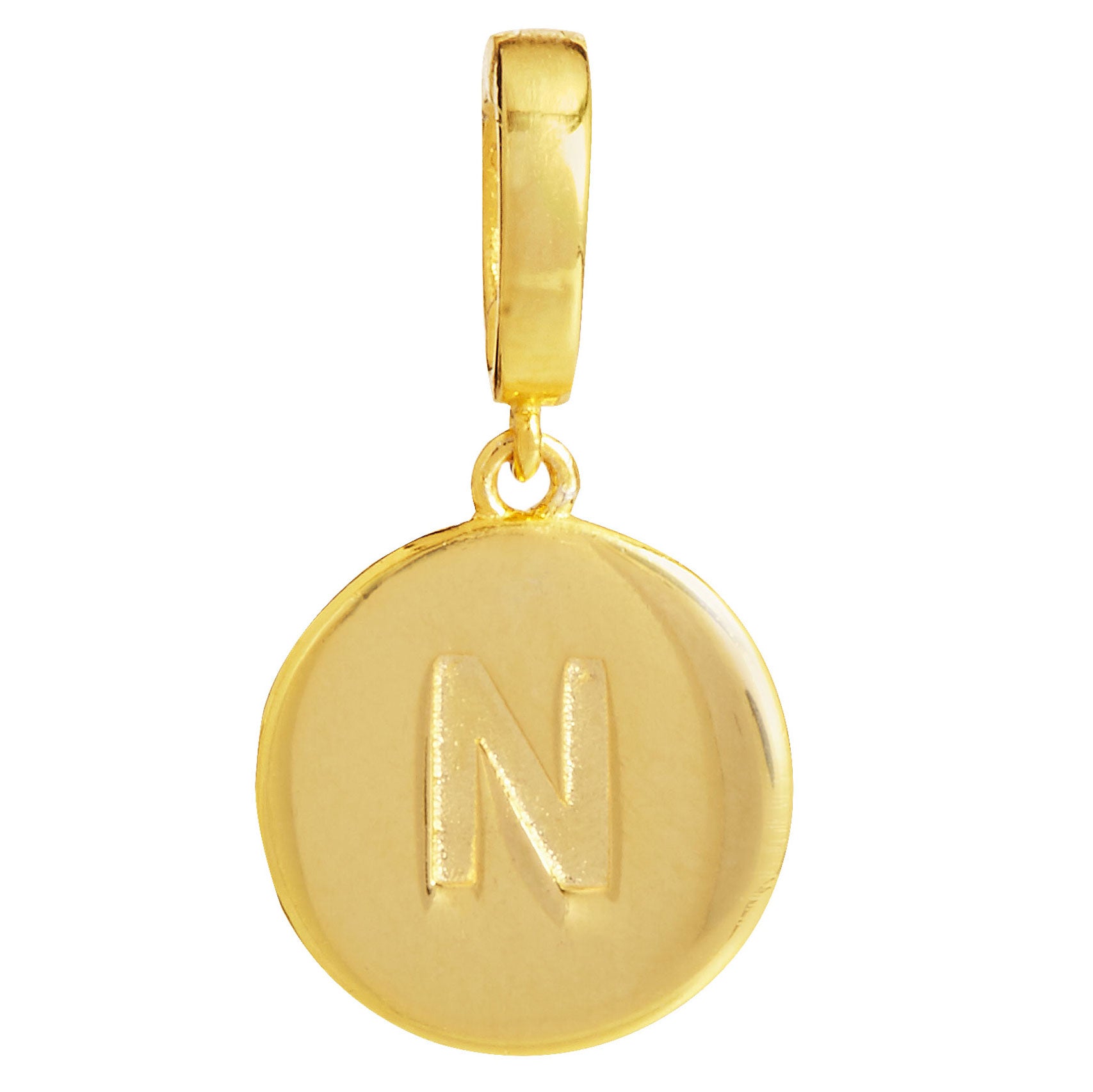 18K GOLD PLATED STERLING SILVER INITIAL PENDANT NECKLACE 7731385925692