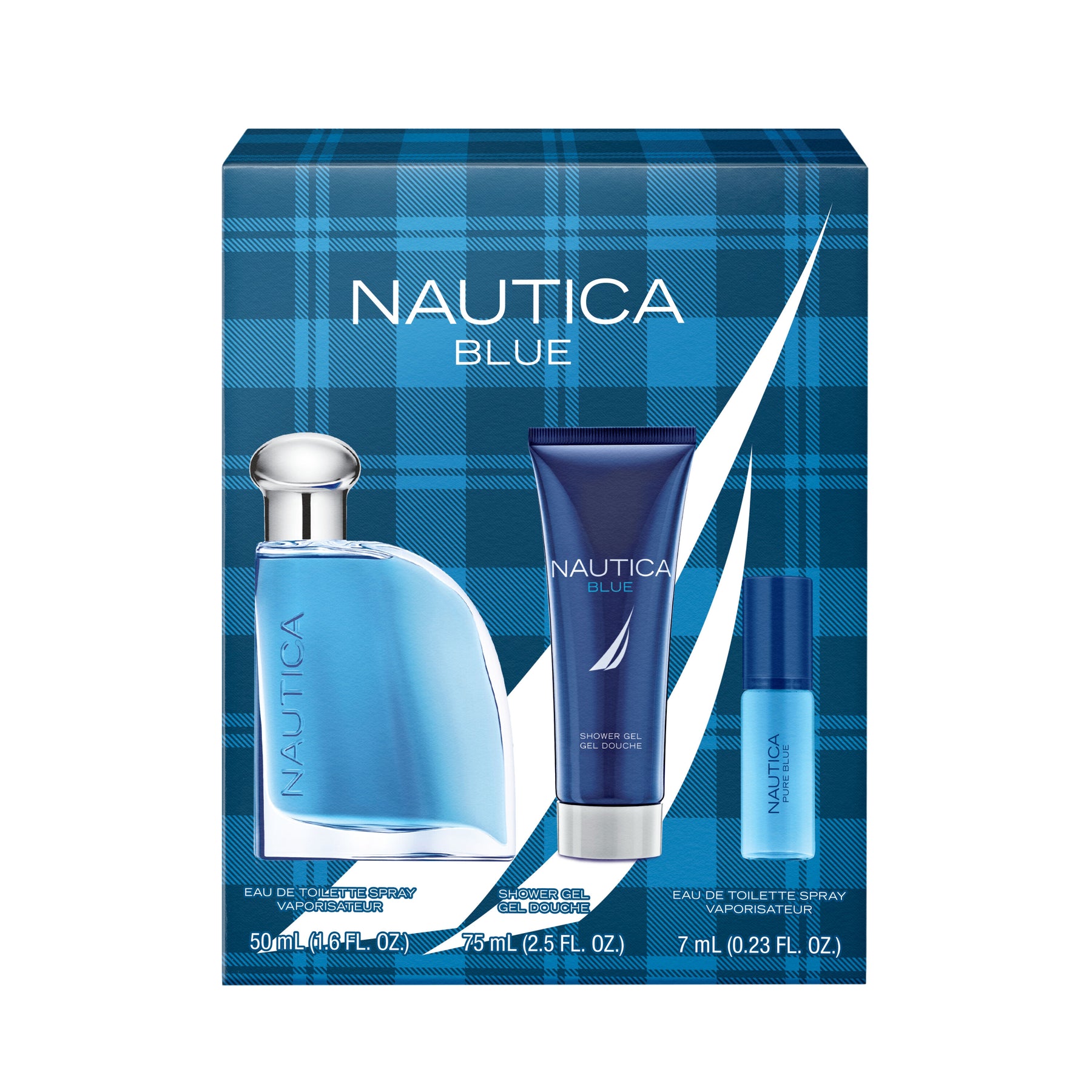 Nautica Mens Nautica Blue Fragrance 3-Piece Gift Set 7762819317820