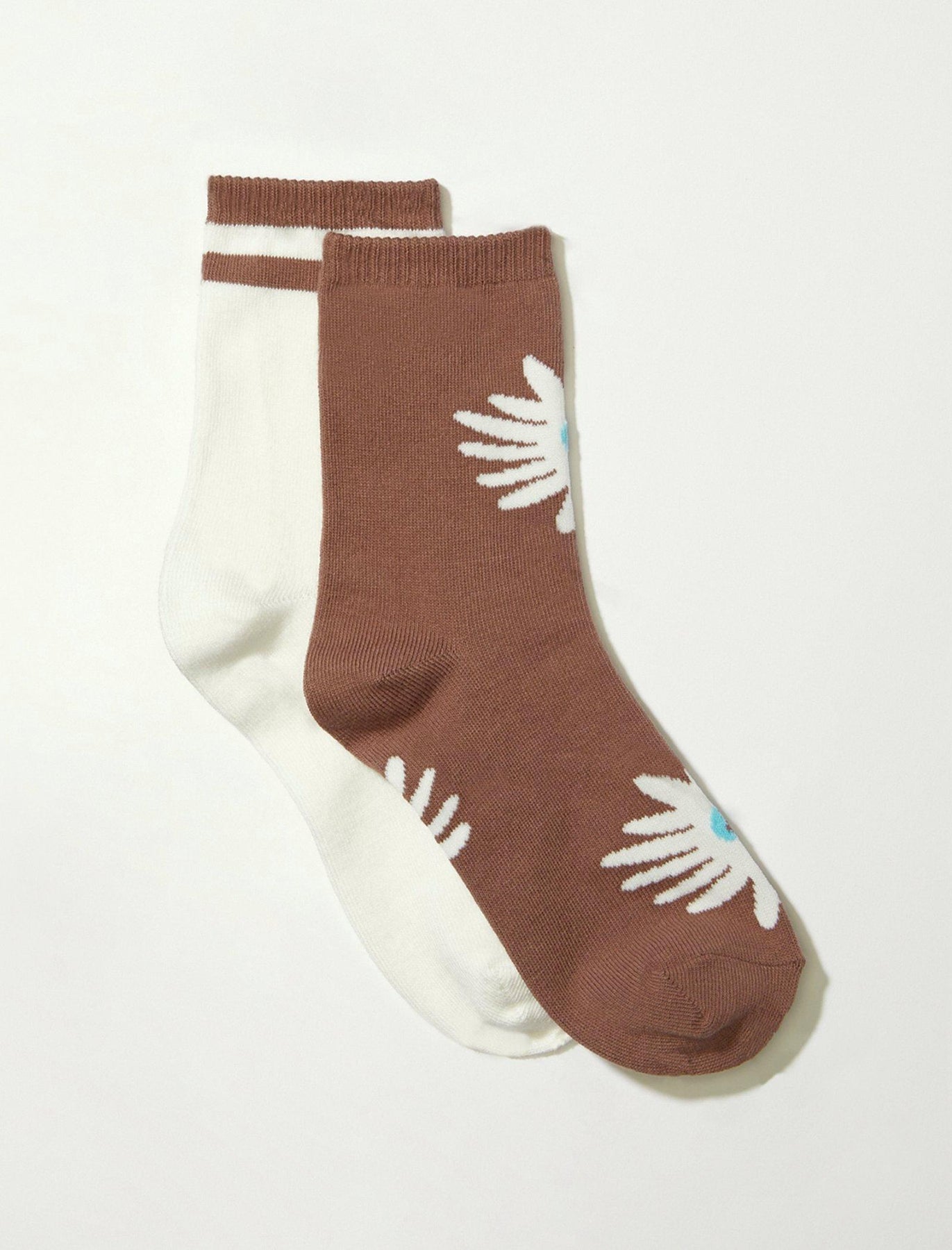 Lucky Brand Bloom Crew Sock 2 Pk