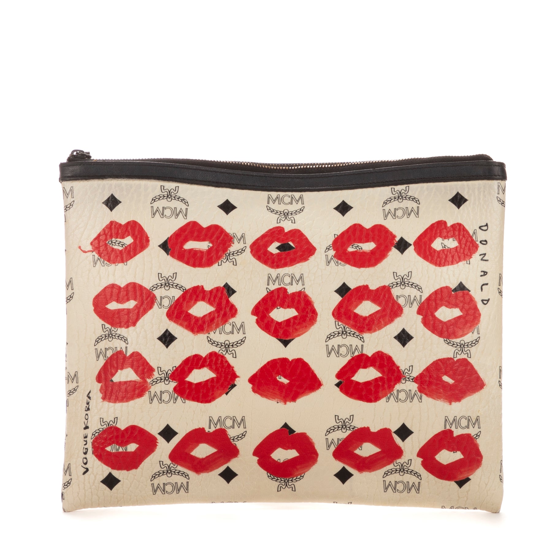 Zip Clutch Kisses