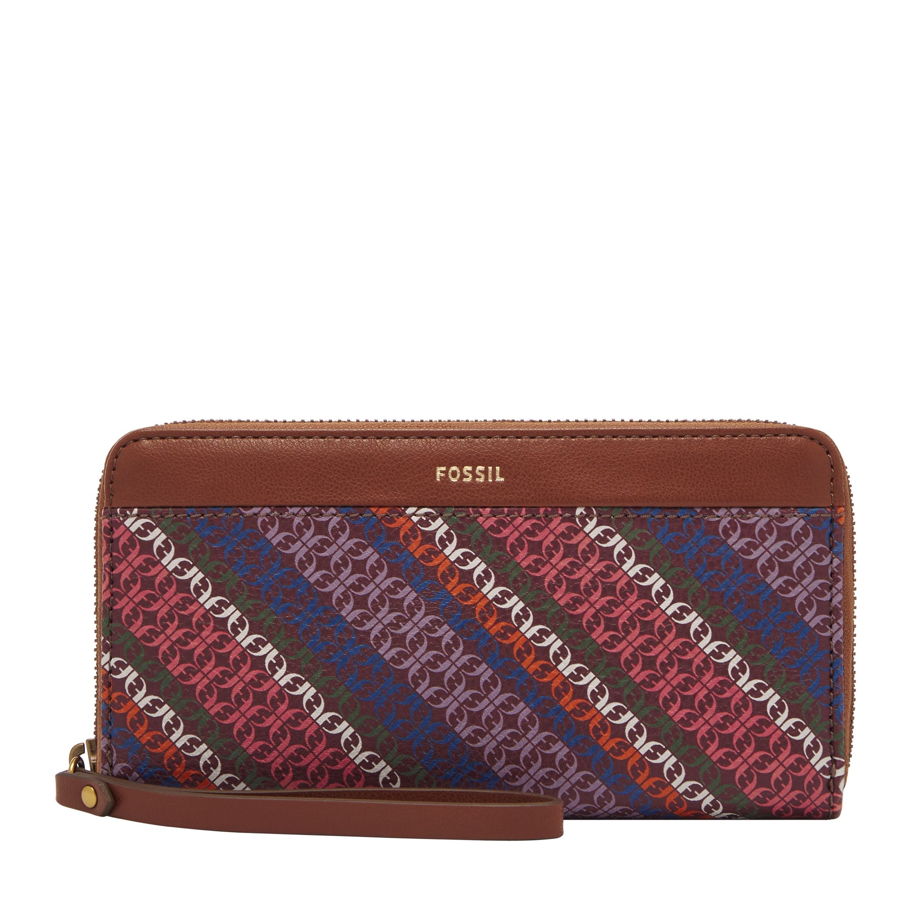 Fossil Women's Jori Printed PVC Zip Clutch
