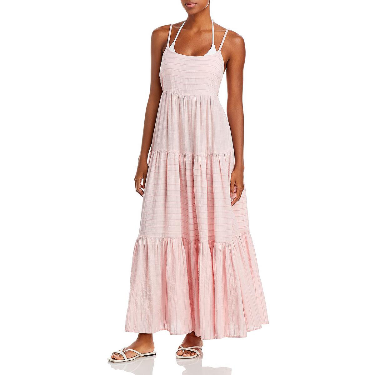 Santorini Woven Striped Maxi Dress