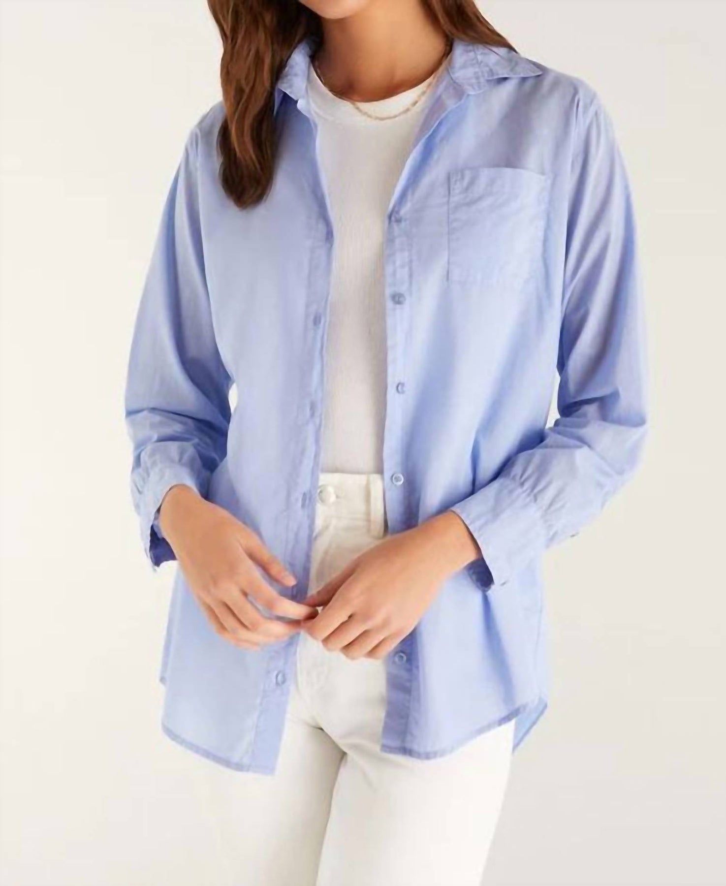 Poolside Shirt In Blue Bird