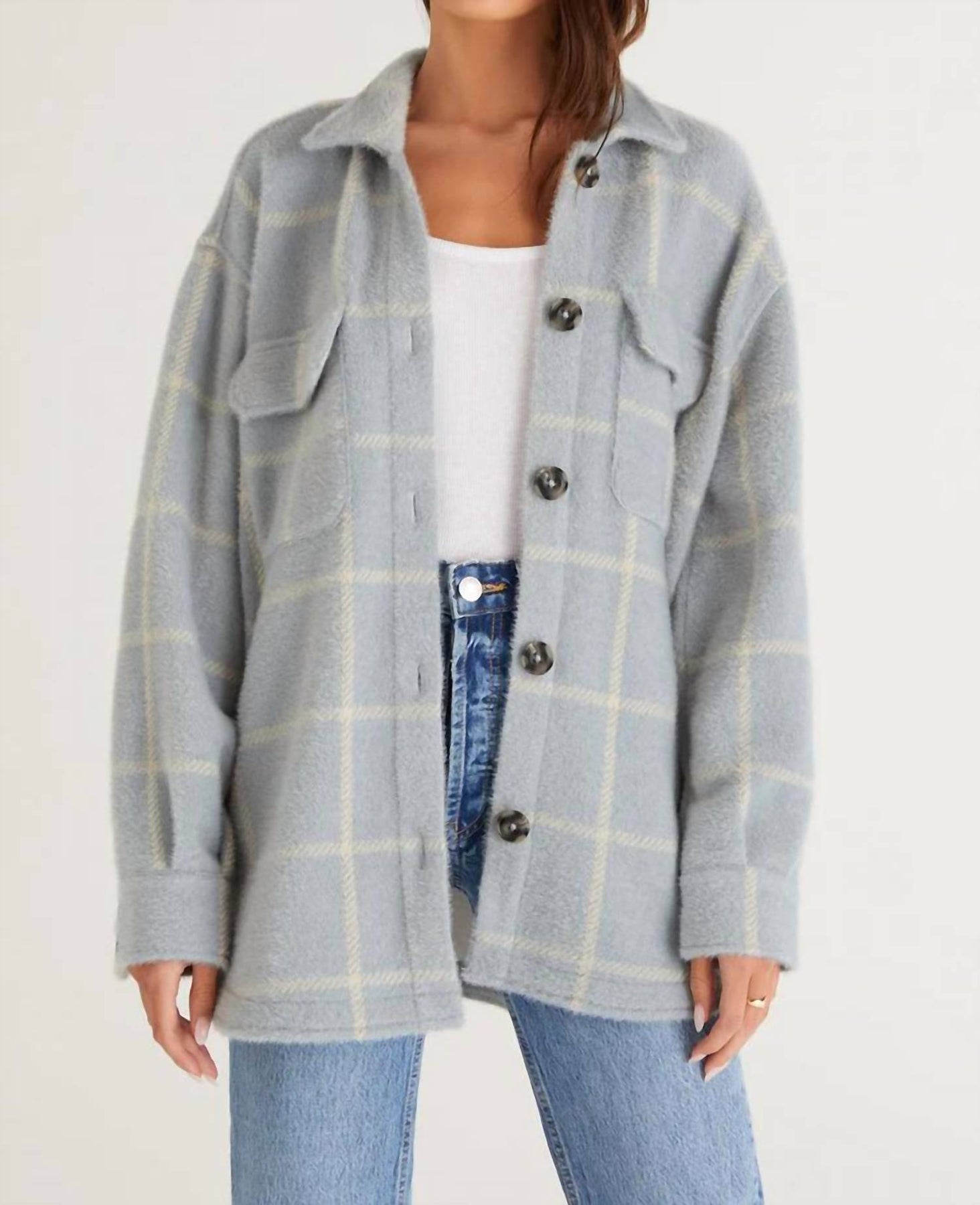 Plaid Tucker Jacket In Blue