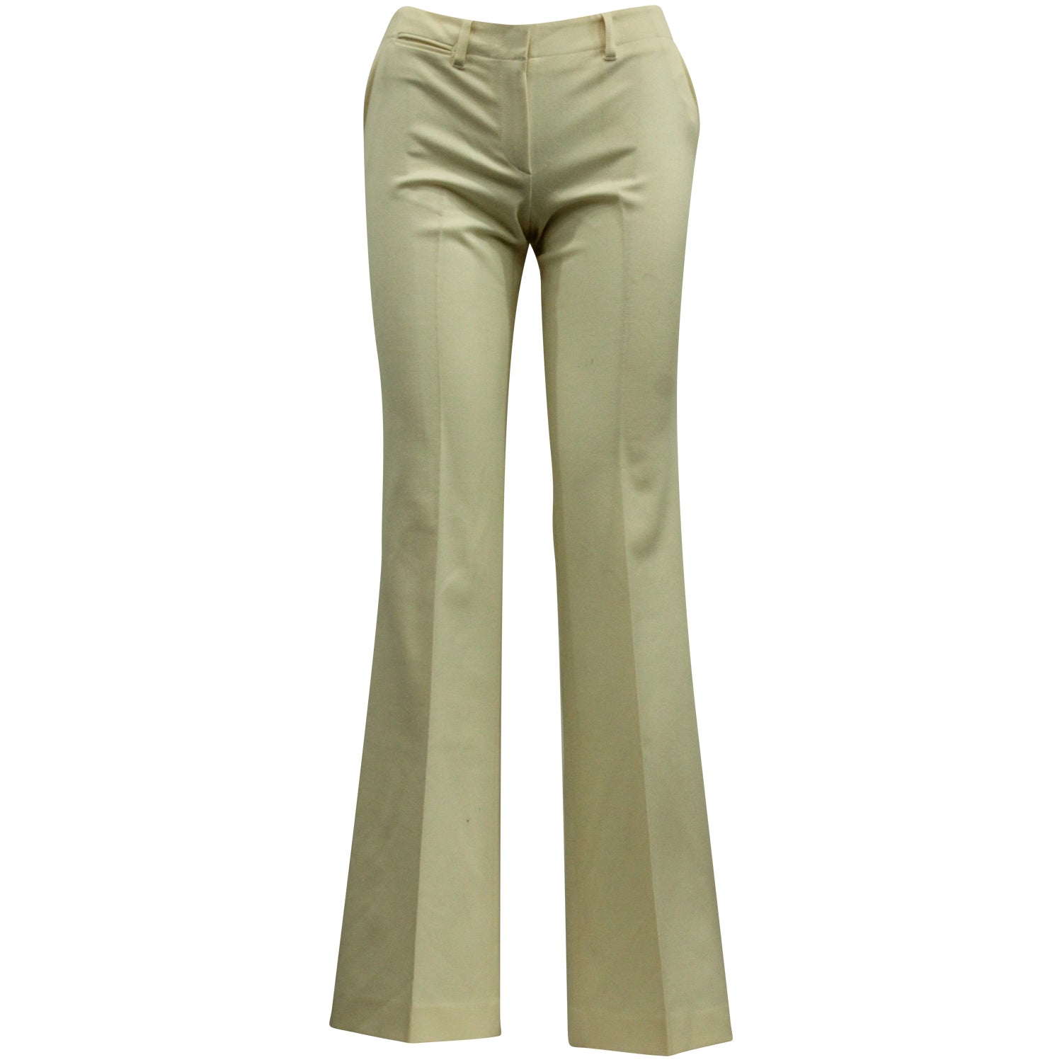 Theory Flare Pant in Cream Wool 7764855685180