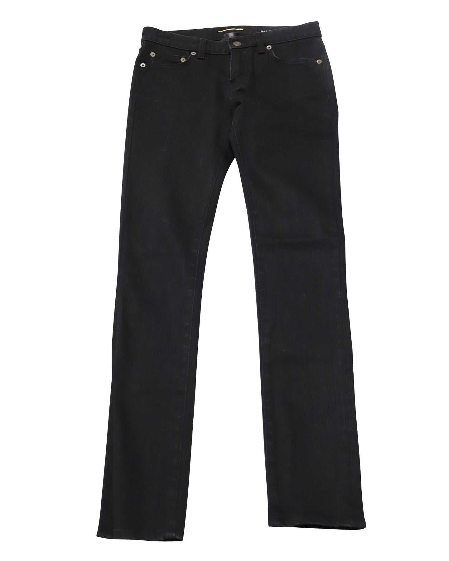 Saint Laurent Skinny Jeans in Black Japanese Denim 7764855423036