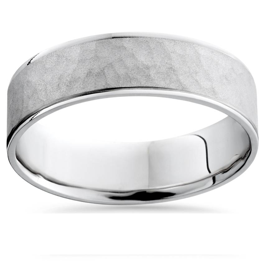 Mens Argentium Silver Brushed Wedding Band Size Selectable 7802597572668