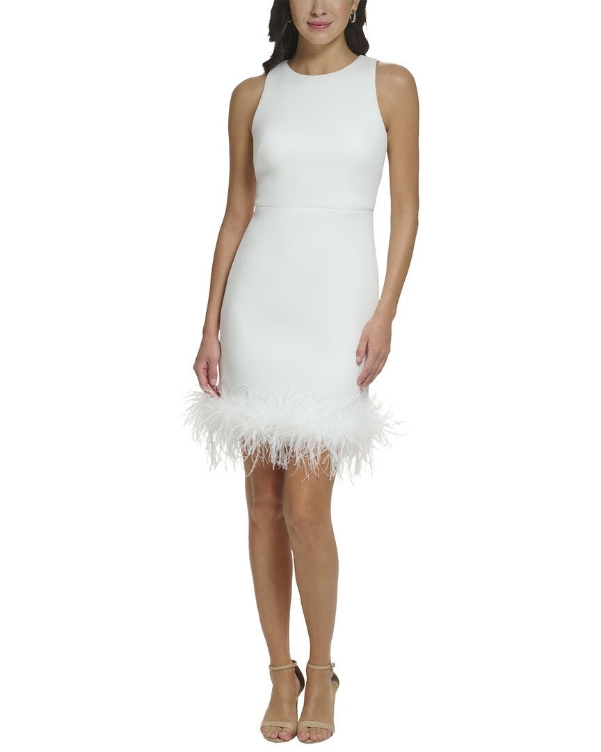 Eliza J 3D Scuba Solid Mini Dress