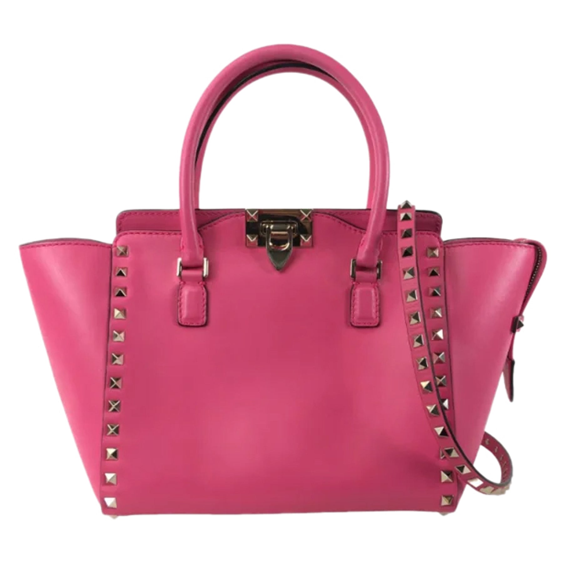 Valentino Rockstud Double Handle Tote Small