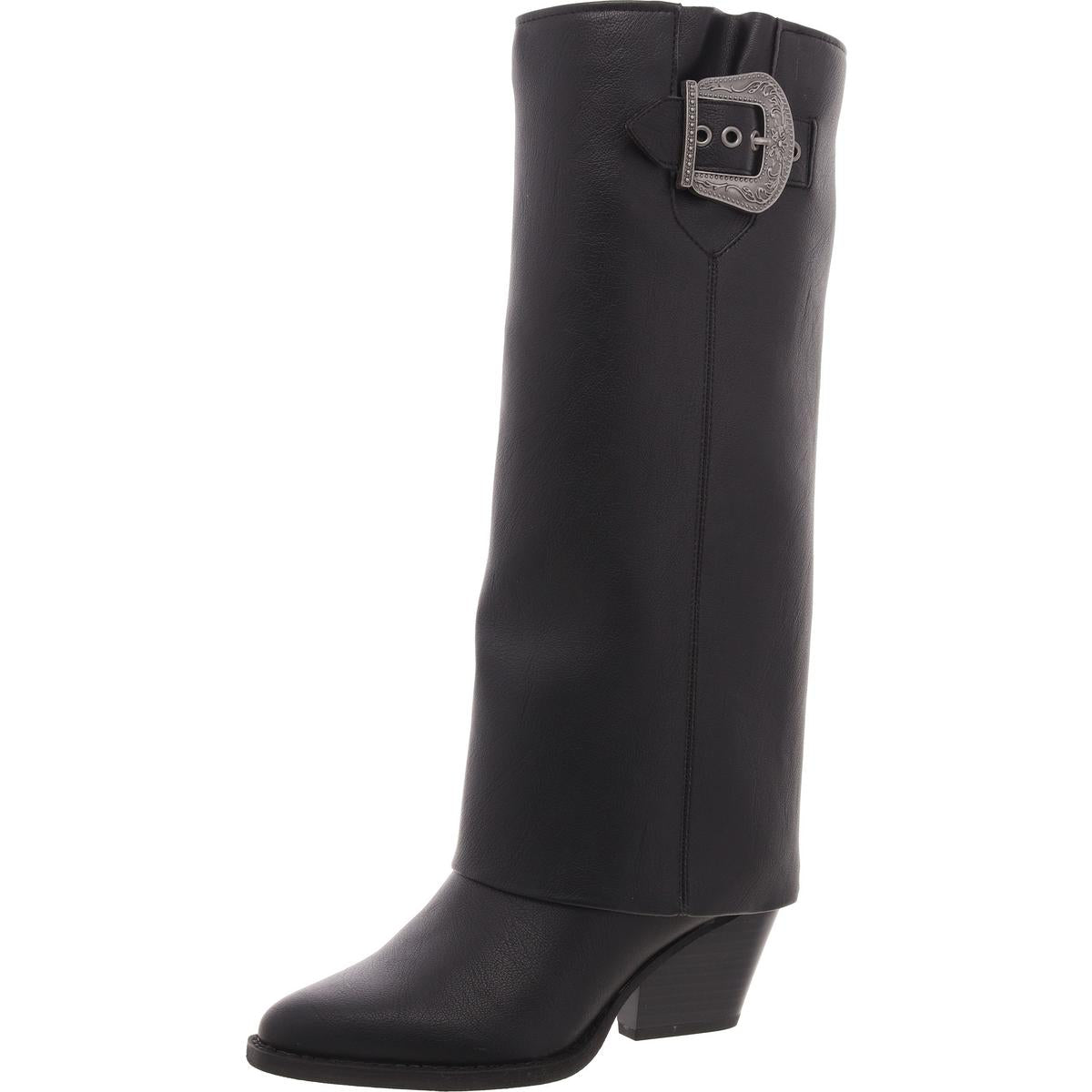 Rowena Faux Leather Knee-High Boots