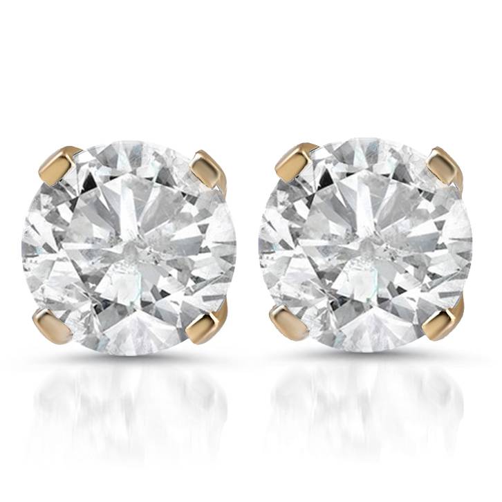 1 1/2ct Diamond Studs 14K Yellow Gold 7745613922364