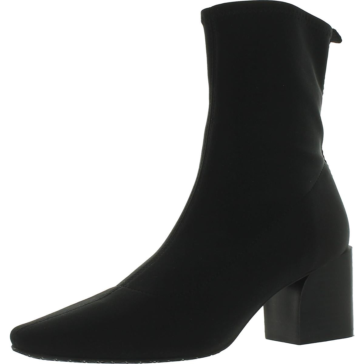 Angeld Faux Suede Block Heel Ankle Boots