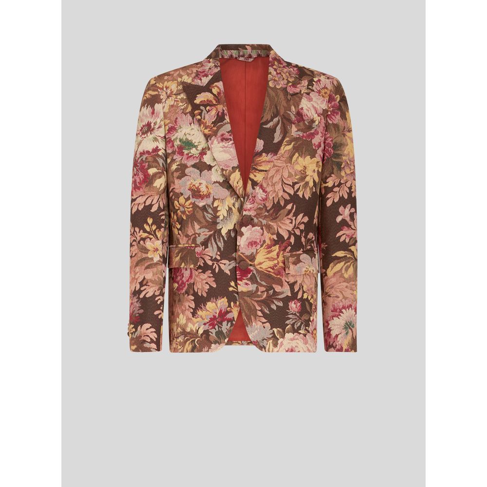 JACQUARD FOLIAGE JACKET WITH FLOWERS 7826844844092