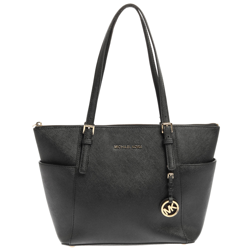 Michael Michael Kors Leather Medium Jet Set Top Zip Tote