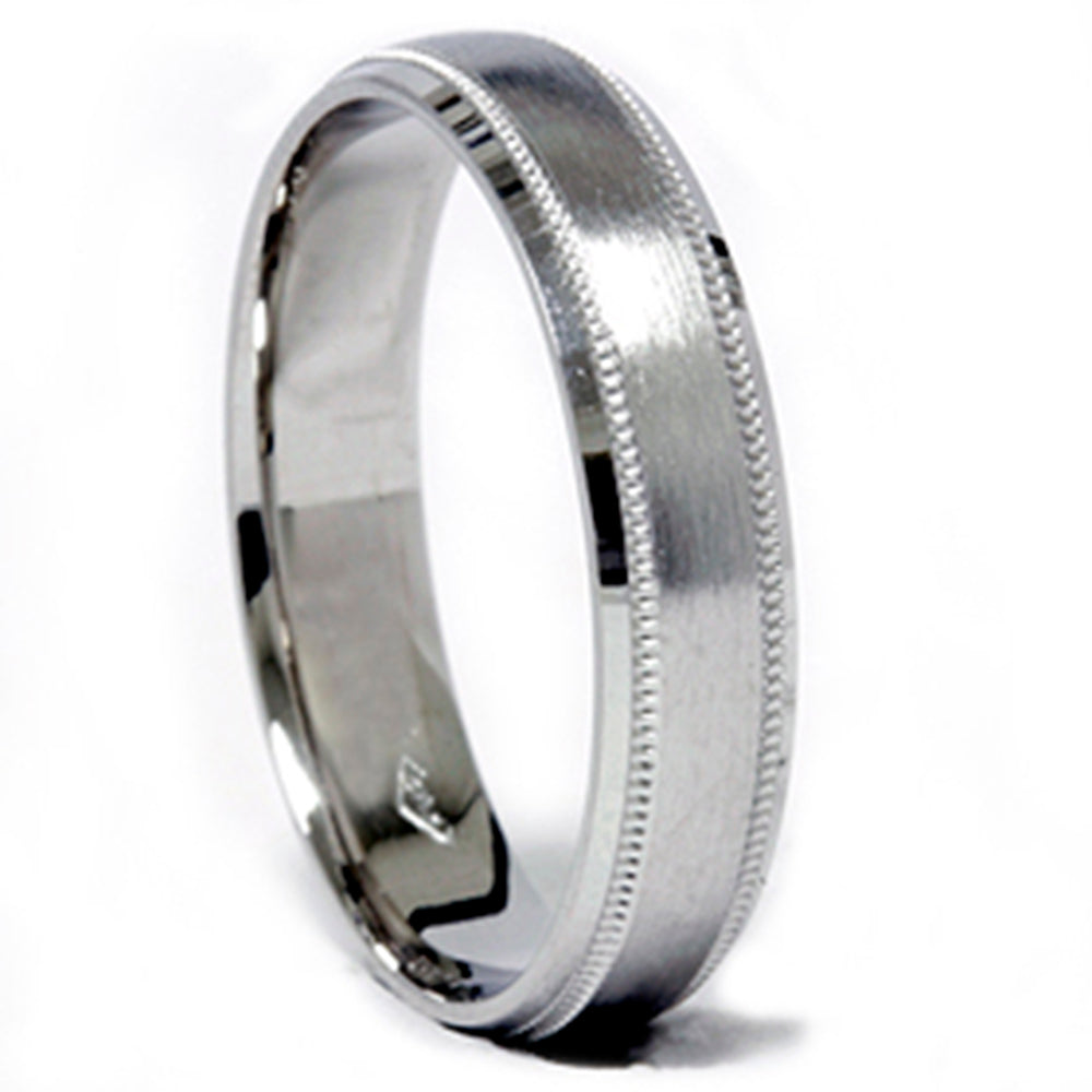 4mm 950 Platinum Comfort Fit Wedding Band Size Selectable 7802607665212
