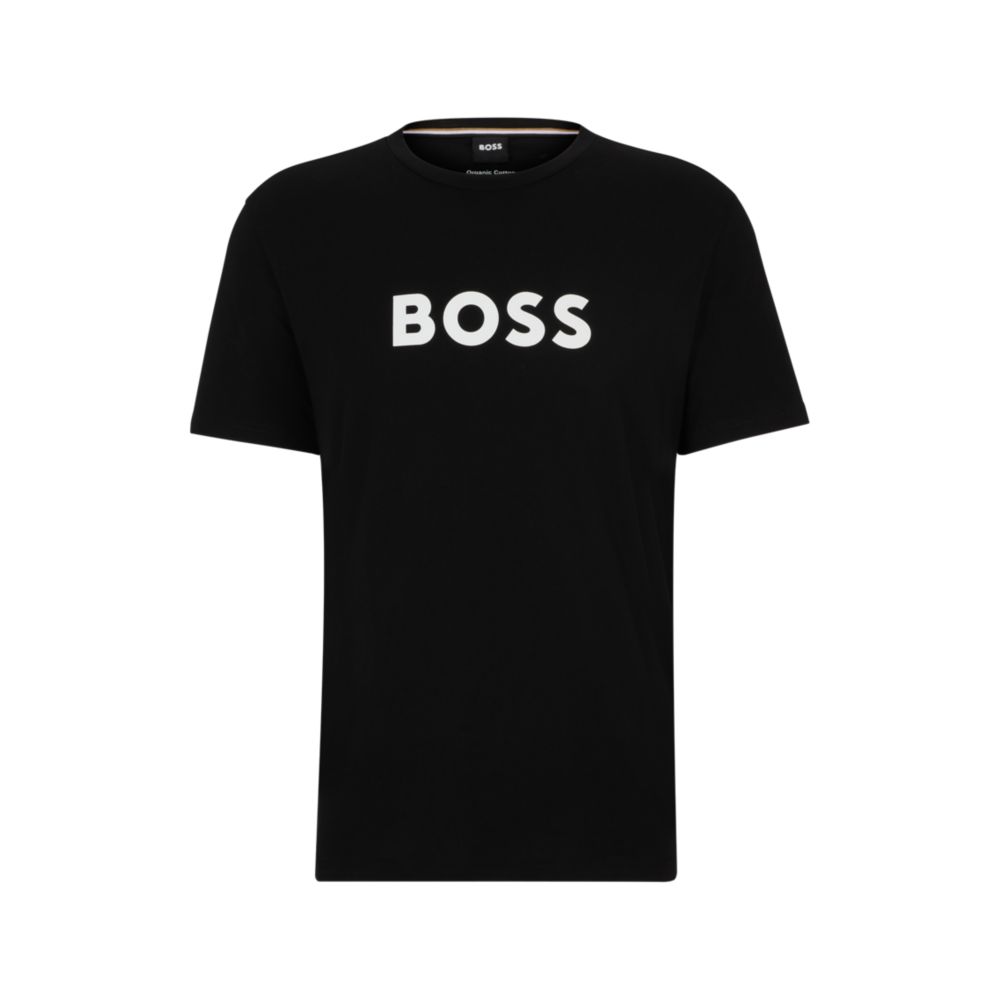 Cotton T-shirt with contrast logo