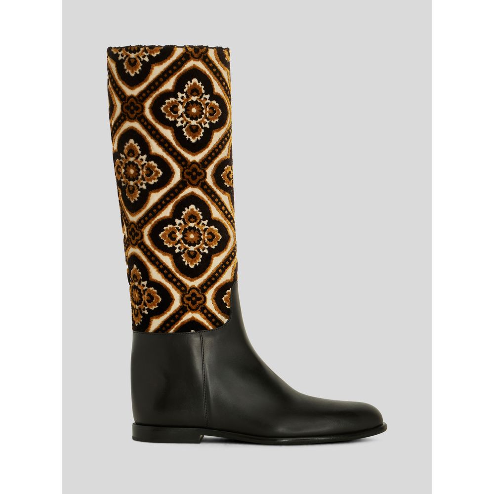 JACQUARD FABRIC RIDING BOOTS 7826884231228