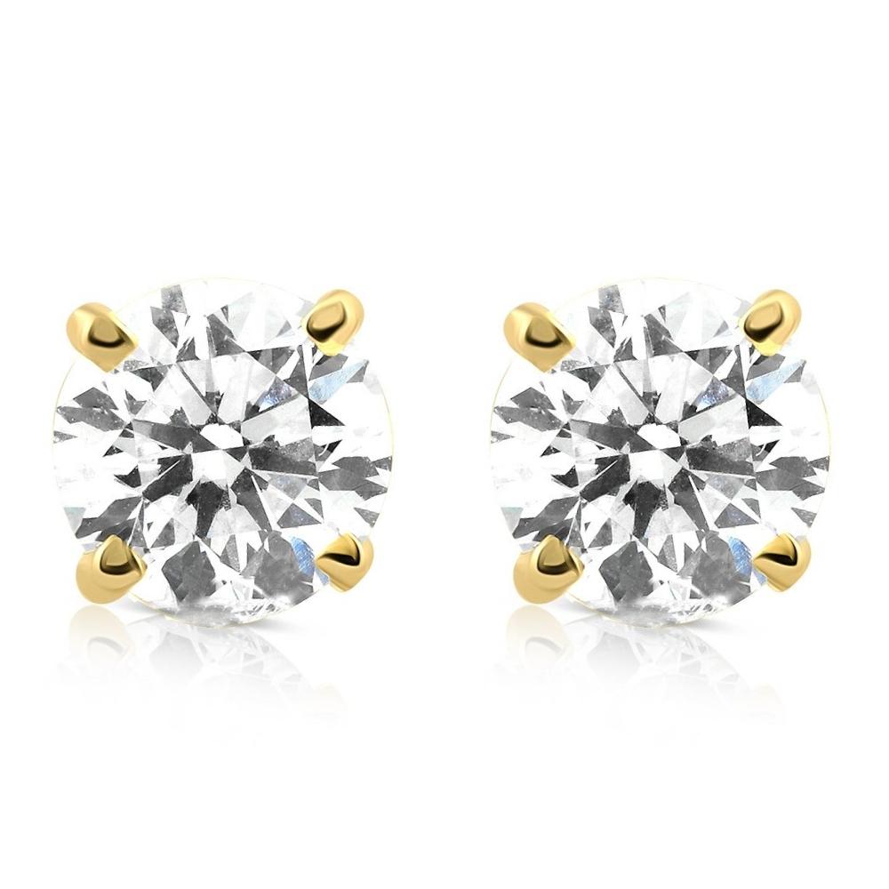 1 1/4ct Diamond Studs 14K Yellow Gold 7745614348348
