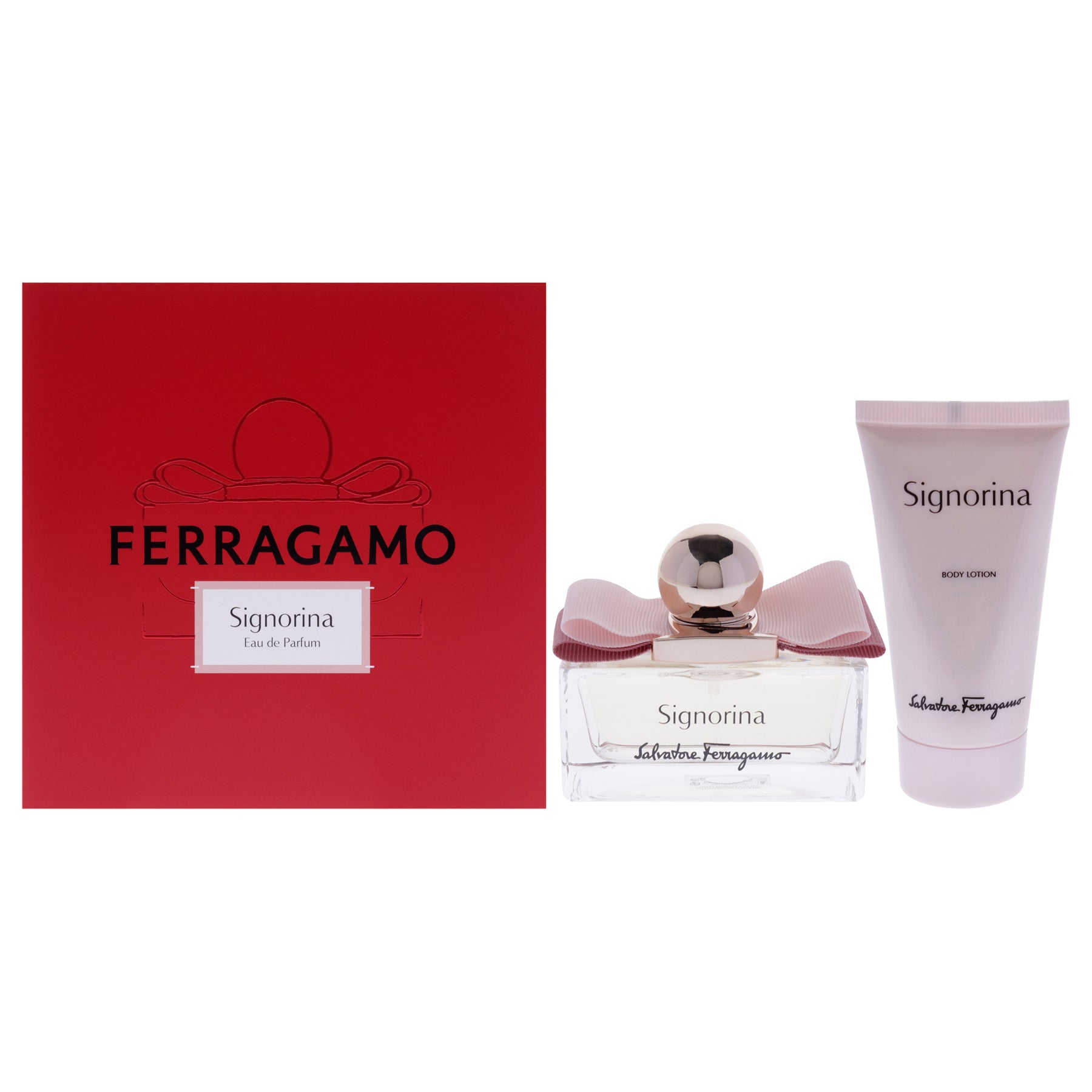 Signorina by Salvatore Ferragamo for Women - 2 Pc Gift Set 1.7oz EDP Spray, 1.7oz Body Lotion