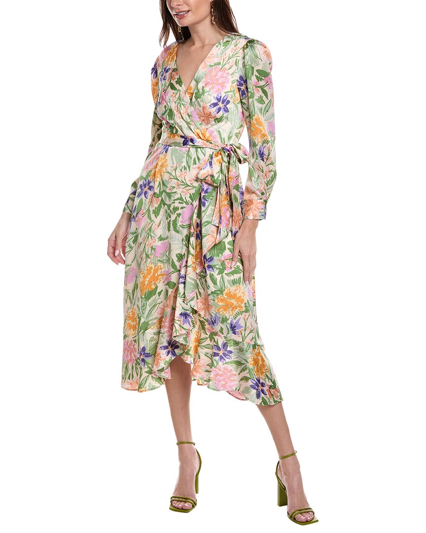 Tahari ASL Ruffled Midi Dress 7667899301948