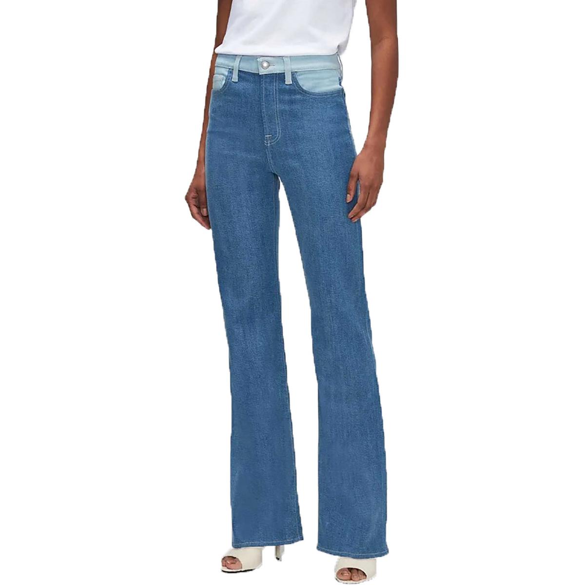 Slit Denim Bootcut Jeans