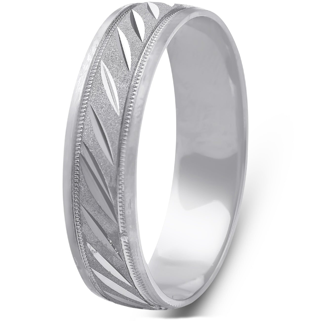 Mens 10k Black Gold Mens Hand Carved 5mm Wide Ring Wedding Band 7802623623228